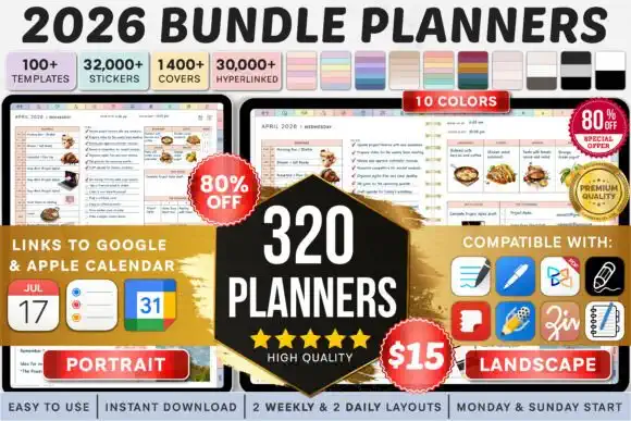 2026 Digital Planner Bundle